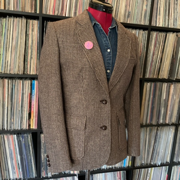 wool blazer jacket 80s 90s vintage preppy fall - Picture 4 of 12
